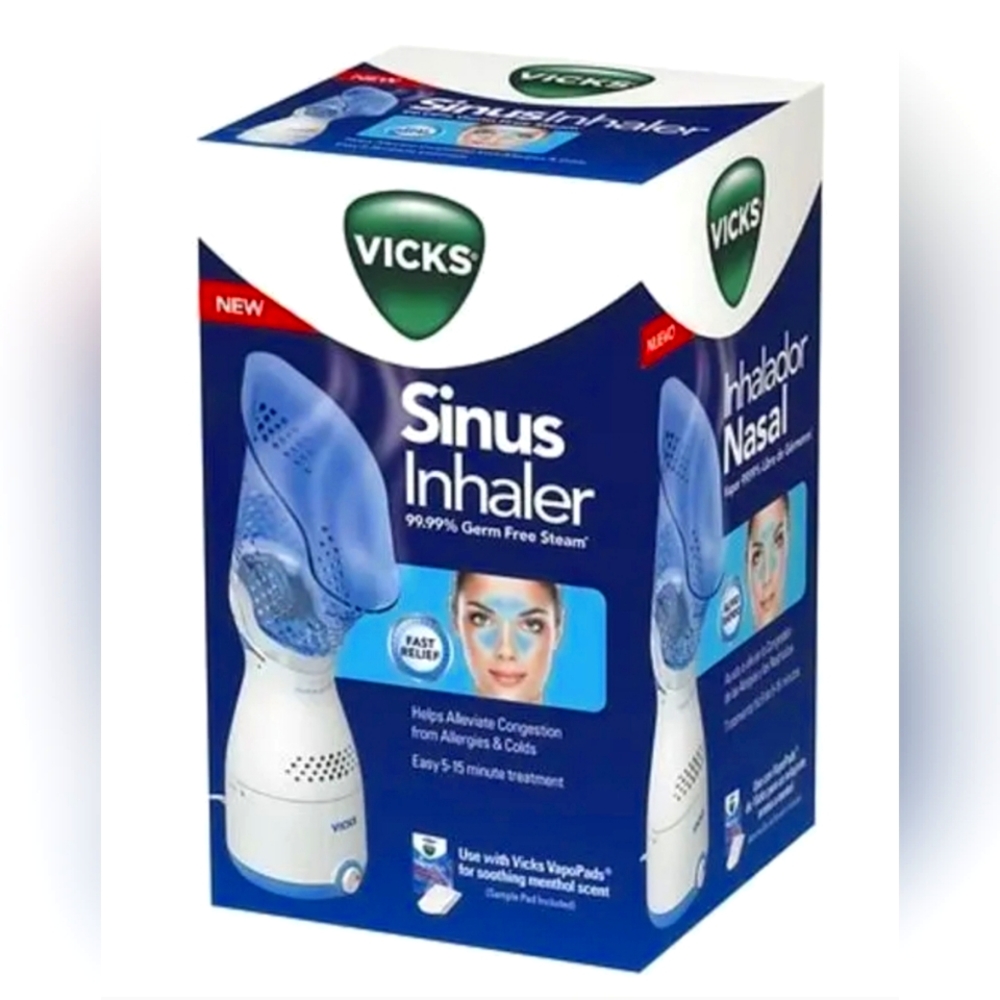 🆕️ VICKS Steam Inhaler - Non Medicated Steam RELIEF EASY 5-15 Minute Treatment